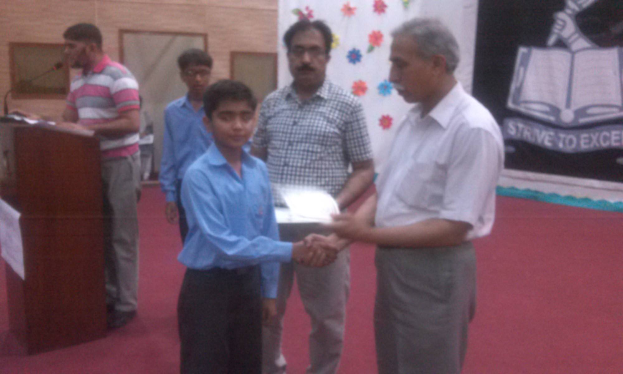 Prize Distribution Ceremony Boys School 29 May, 2015
